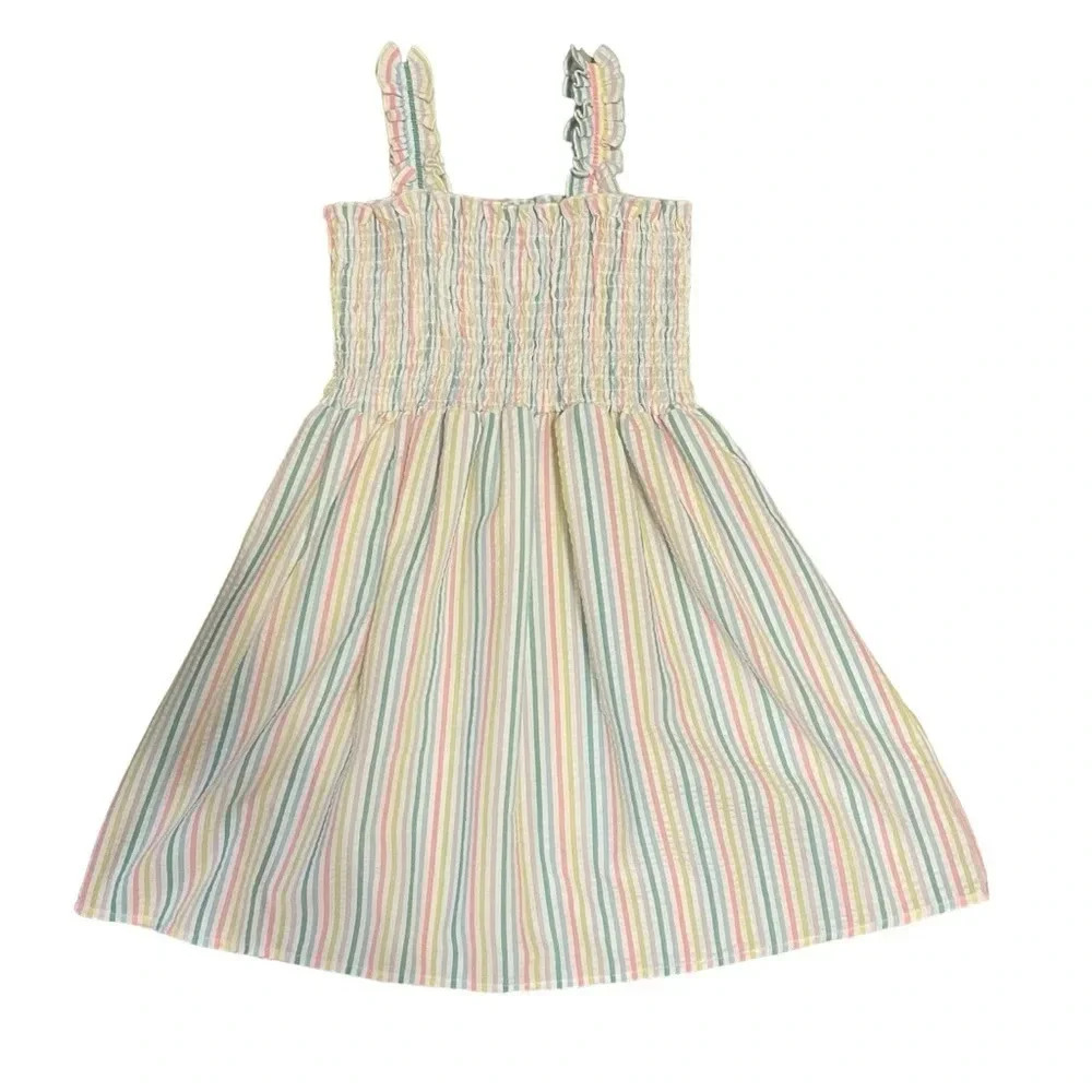 NWOT CHENAULT GIRL BRYAH SMOCKED BODICE DRESS